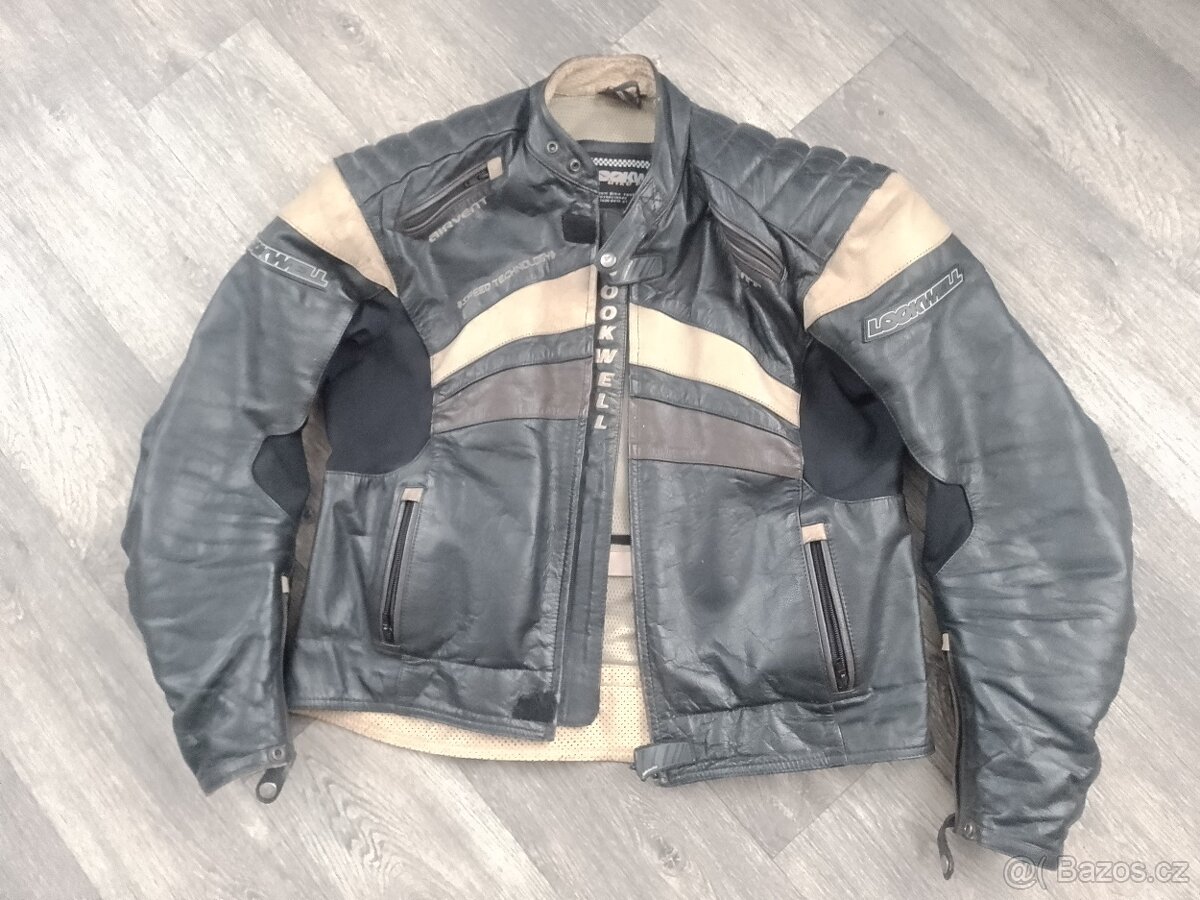 Bunda kožená Lookwell v retro stylu - vel. 56 XXL