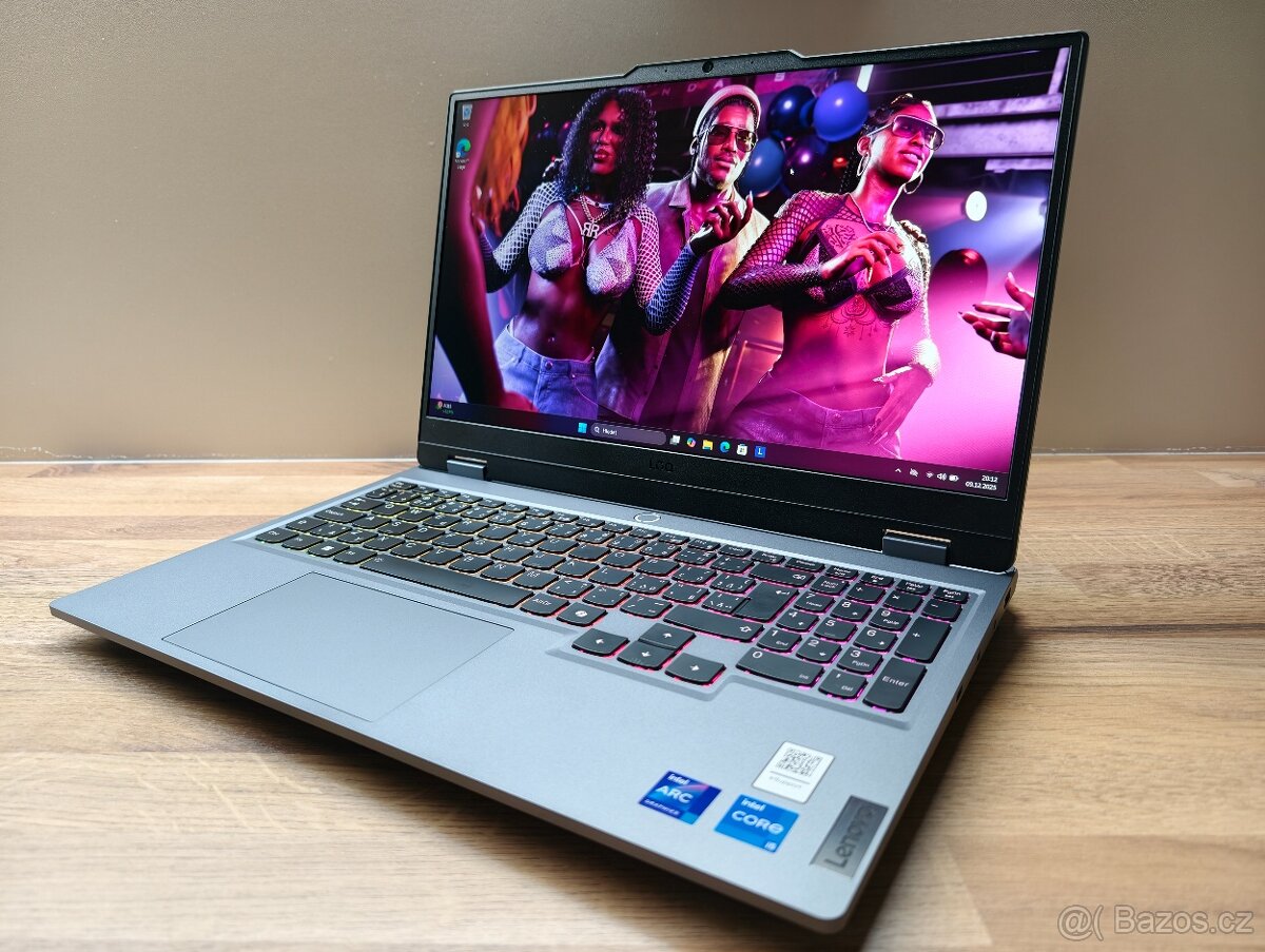 144HZ_HERNÍ LENOVO LOG 15IAX9_i5-12450HX_16GB_ARC 530 4GB