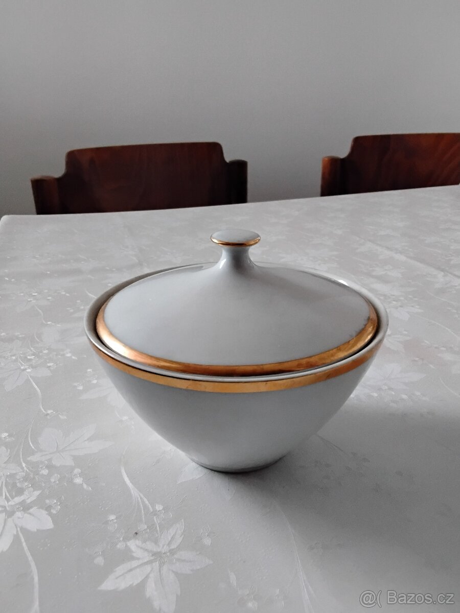 Porcelánová cukřenka styl brusel