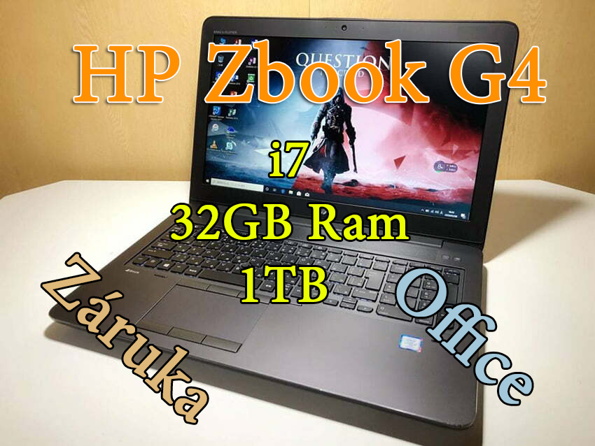 HP Zbook G4 i7-7820HQ| 32GB | 1000GB |OFFICE 2021-ZÁRUKA