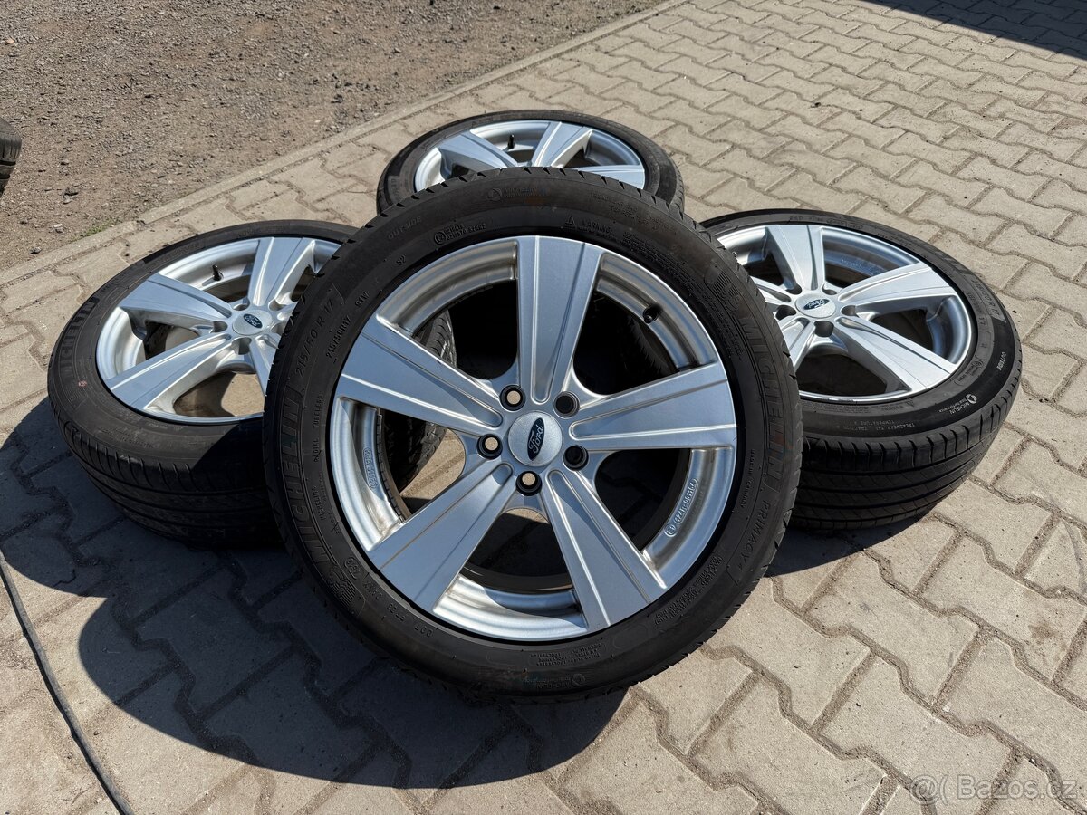 4x al kola 5x108 17 + pneu letní 215/50 R17