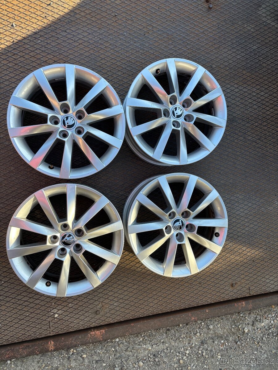 Prodám Org. Alu Škoda 5x100 R16 ET38