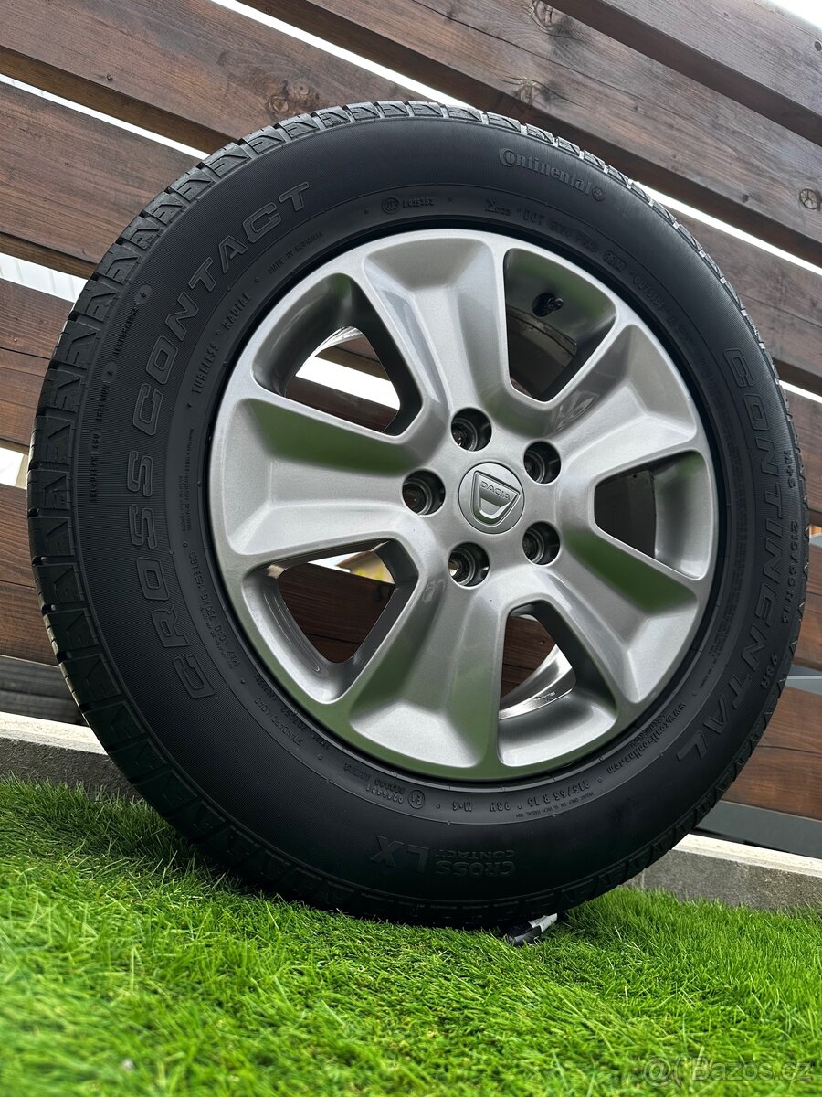 Alu kola 5x114.3 r16 s letním pneu (duster)