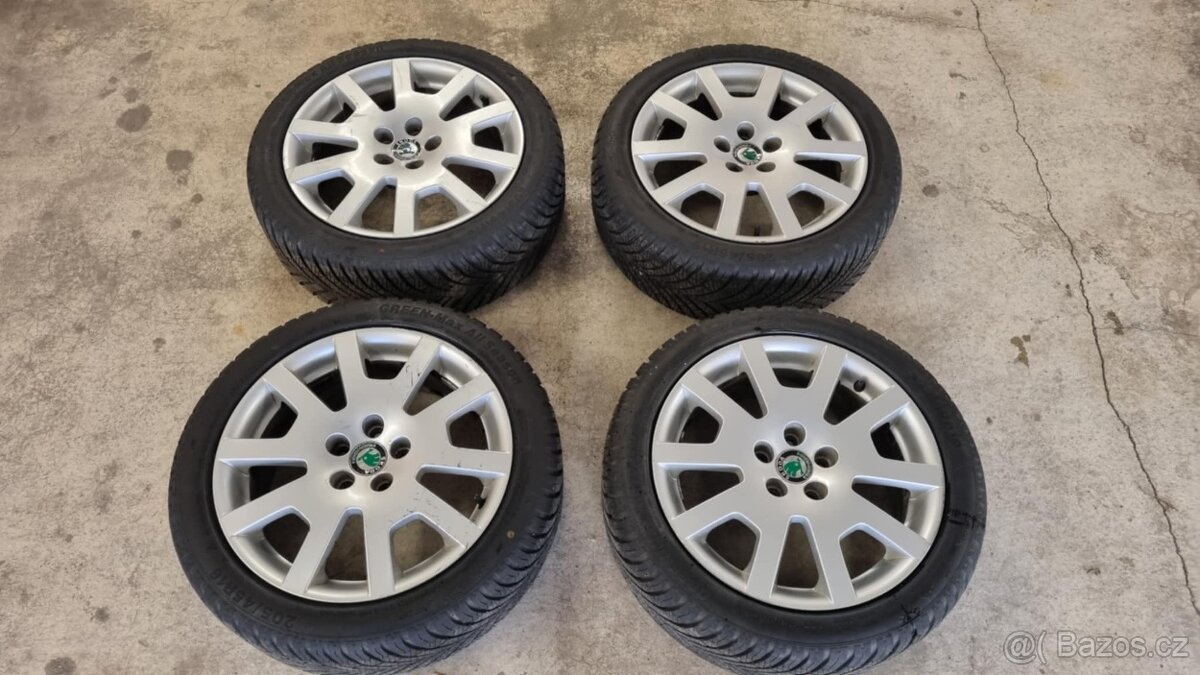 Fabia RS 5x100 R16 ,,Spider'' komplet alu kola