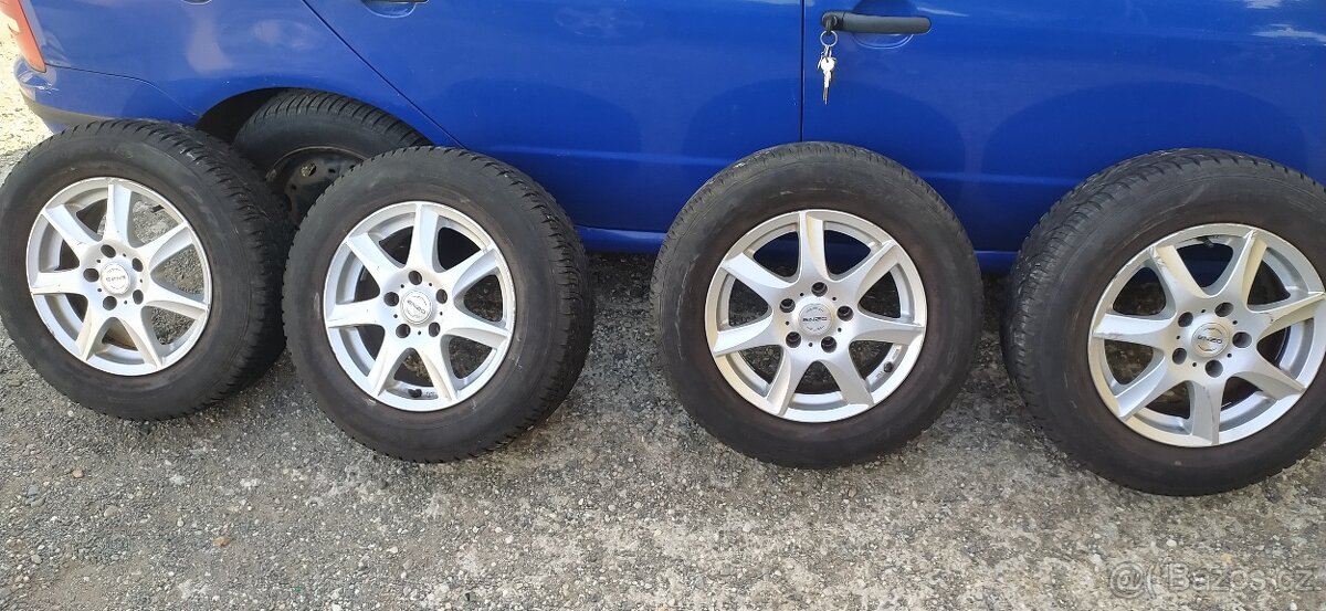 Alu 5x114.3 r15 pneu 205/65/16