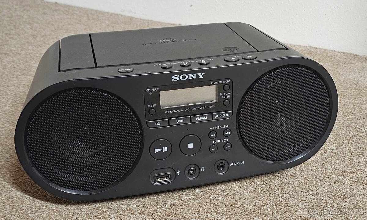 SONY Přehrávač CD Boombox ZS-PS50