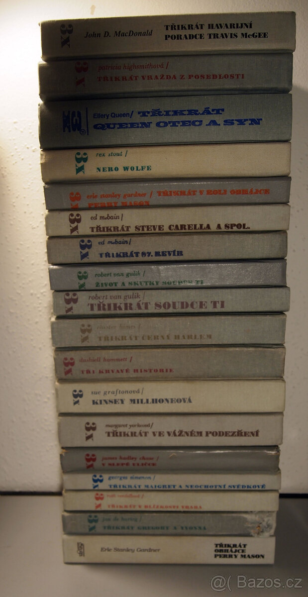 Detektivky 3x MacDonald, Highsmithová, Queen, Stout, Mcbain
