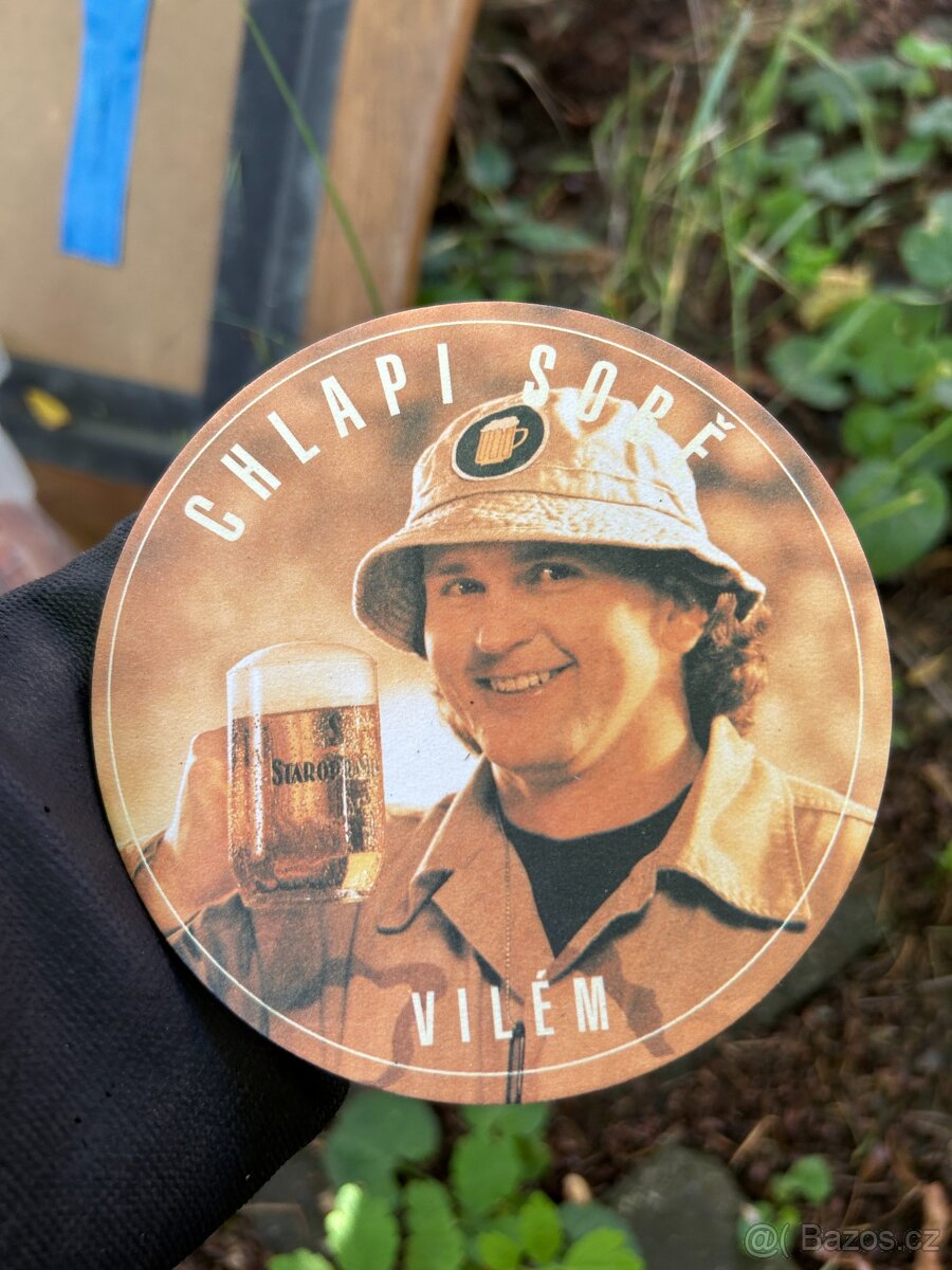 Pivní podtácky Staropramen - Chlapi sobě Vilém