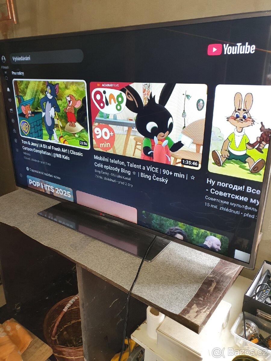 Prodám velkou LED Smart TV LG 140cm, DVB T2, WiFi, YouTube
