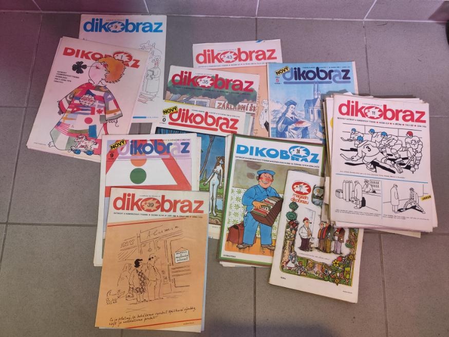 staré časopisy Dikobraz, československý voják