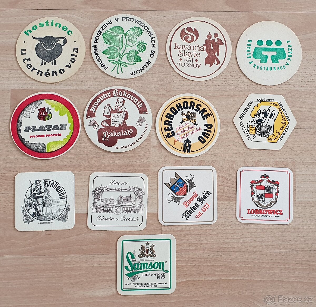 Pivní tácky retro