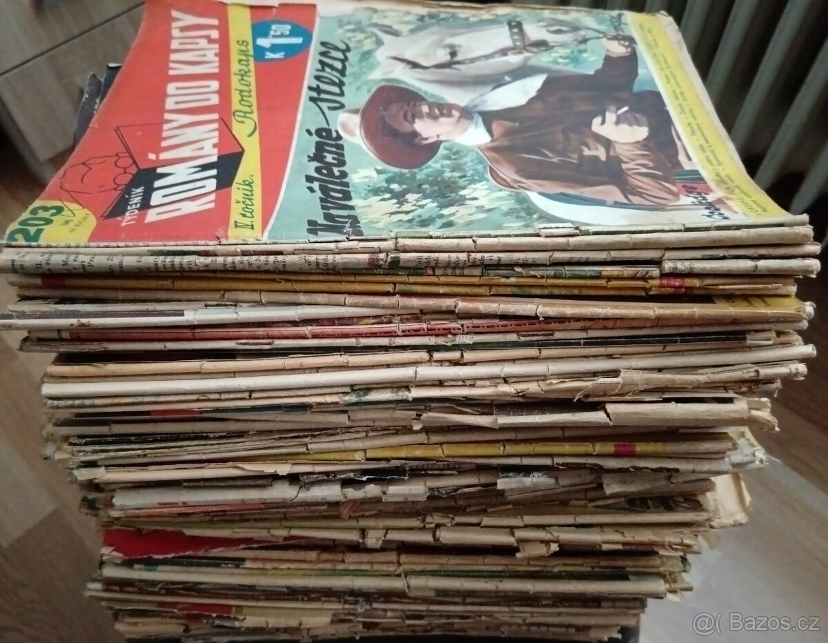 Více jak 100 kusů Rodokapsů a Rozruchů.