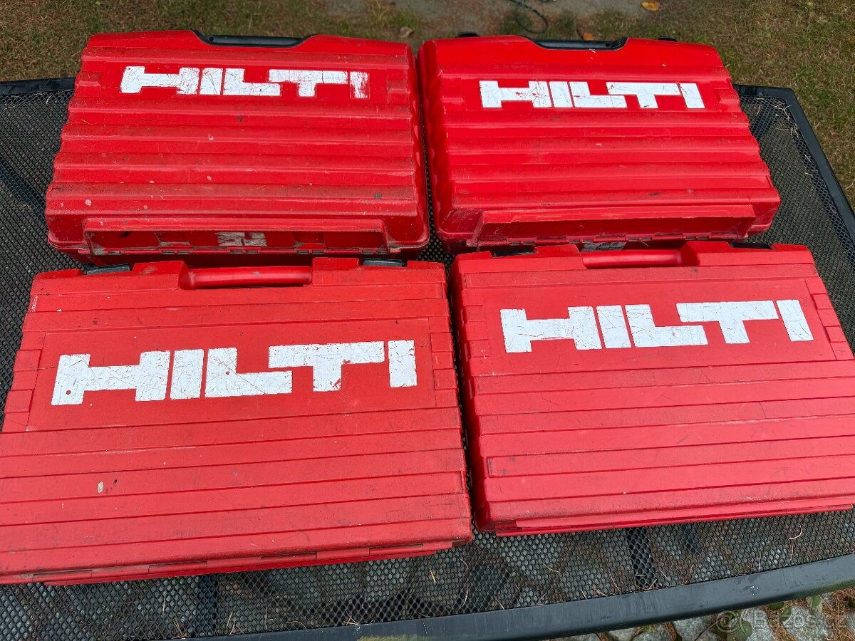 4 kufry HILTI na elektrické nářadí