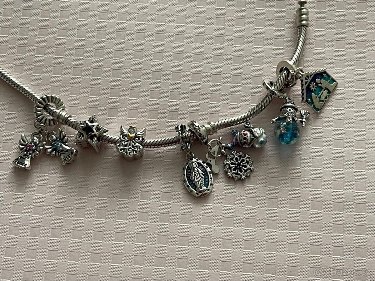 Vánoční korálky II na náramek Pandora