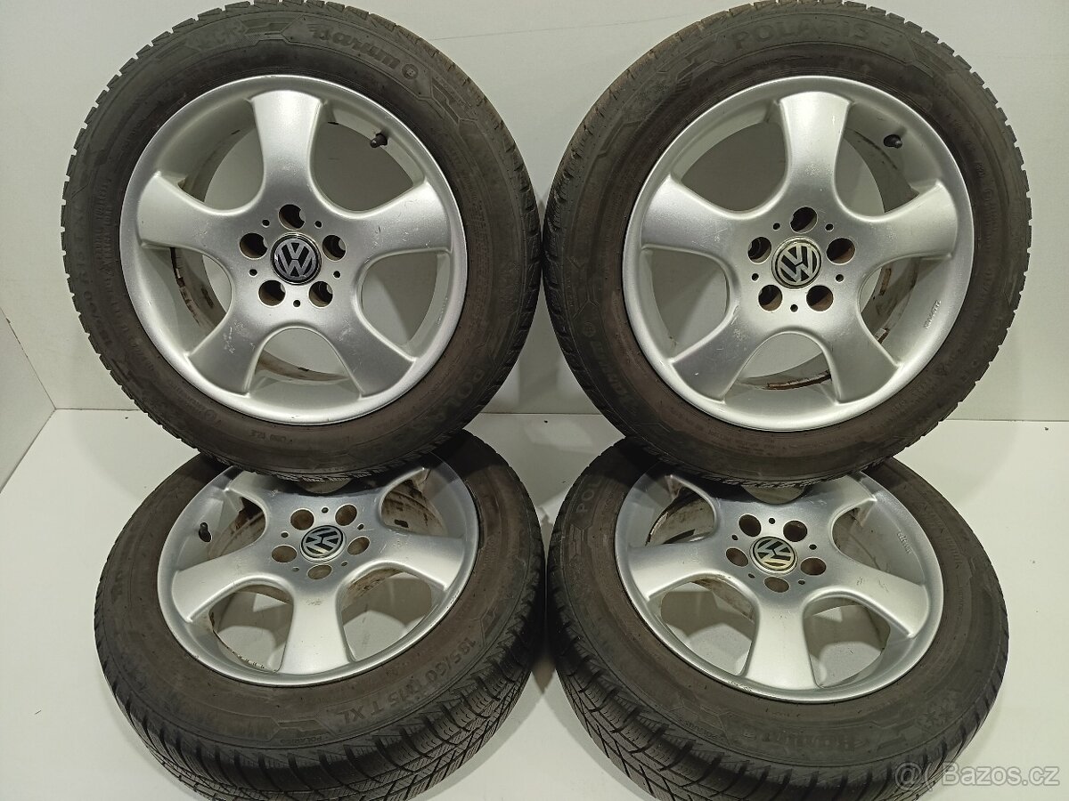 Zimní alu kola 5x100 R15 ET38 pneu 185/60/15 Barum