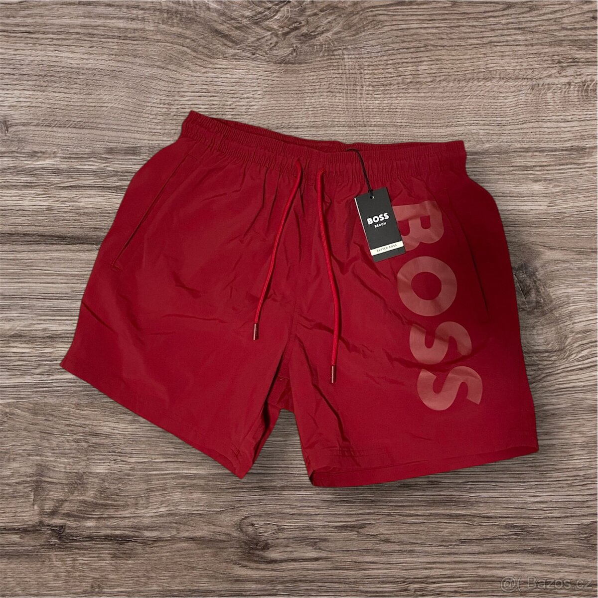 Pánské plavky BOSS Octopus červené, size: M 🔥