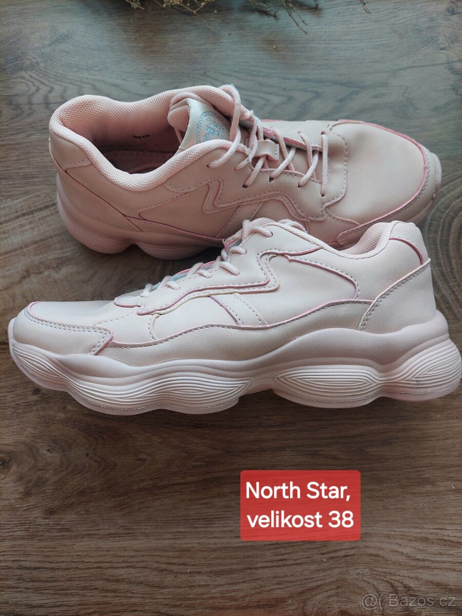 Růžové tenisky North Star / Baťa vel. 38