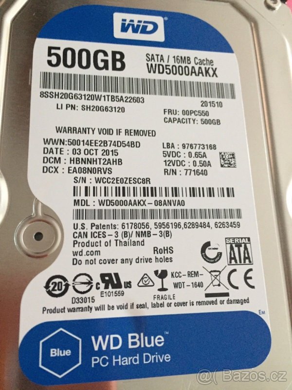 HDD WD Blue 500GB
