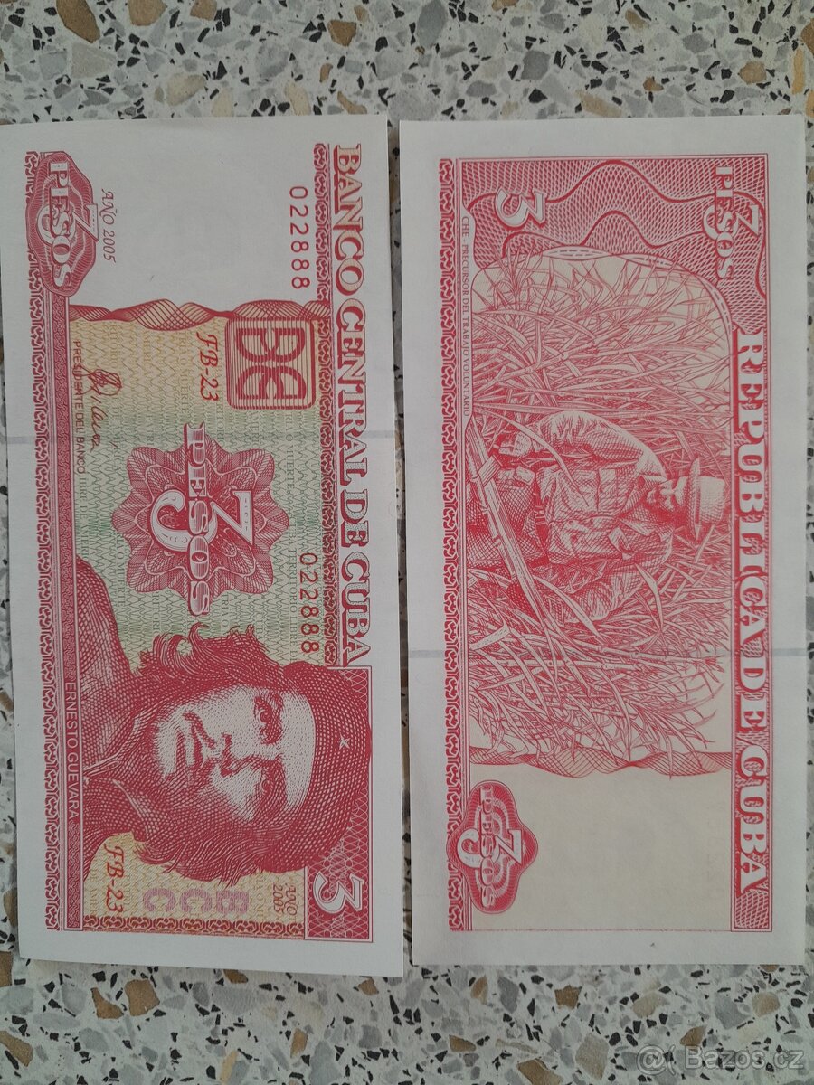 Banco Central de Cuba  3 Pesos