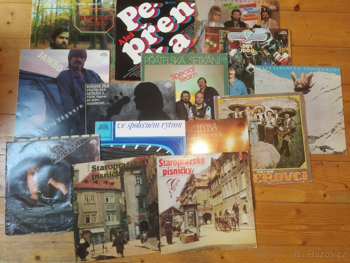 14x LP český pop aj. - viz foto