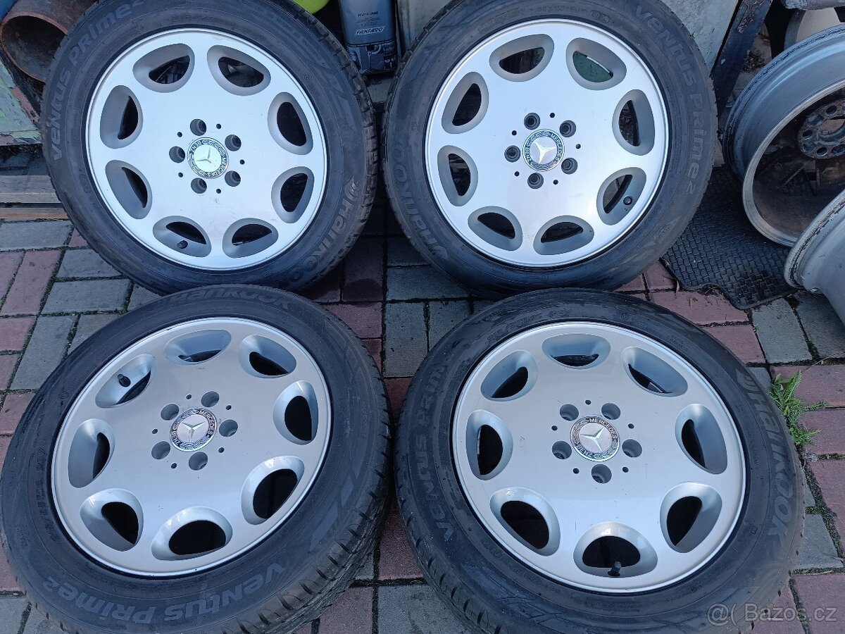 MERCEDES -7,5JX16 ET41, ORIGINÁLNÍ ALU KOLA S PNEU 215/55/16