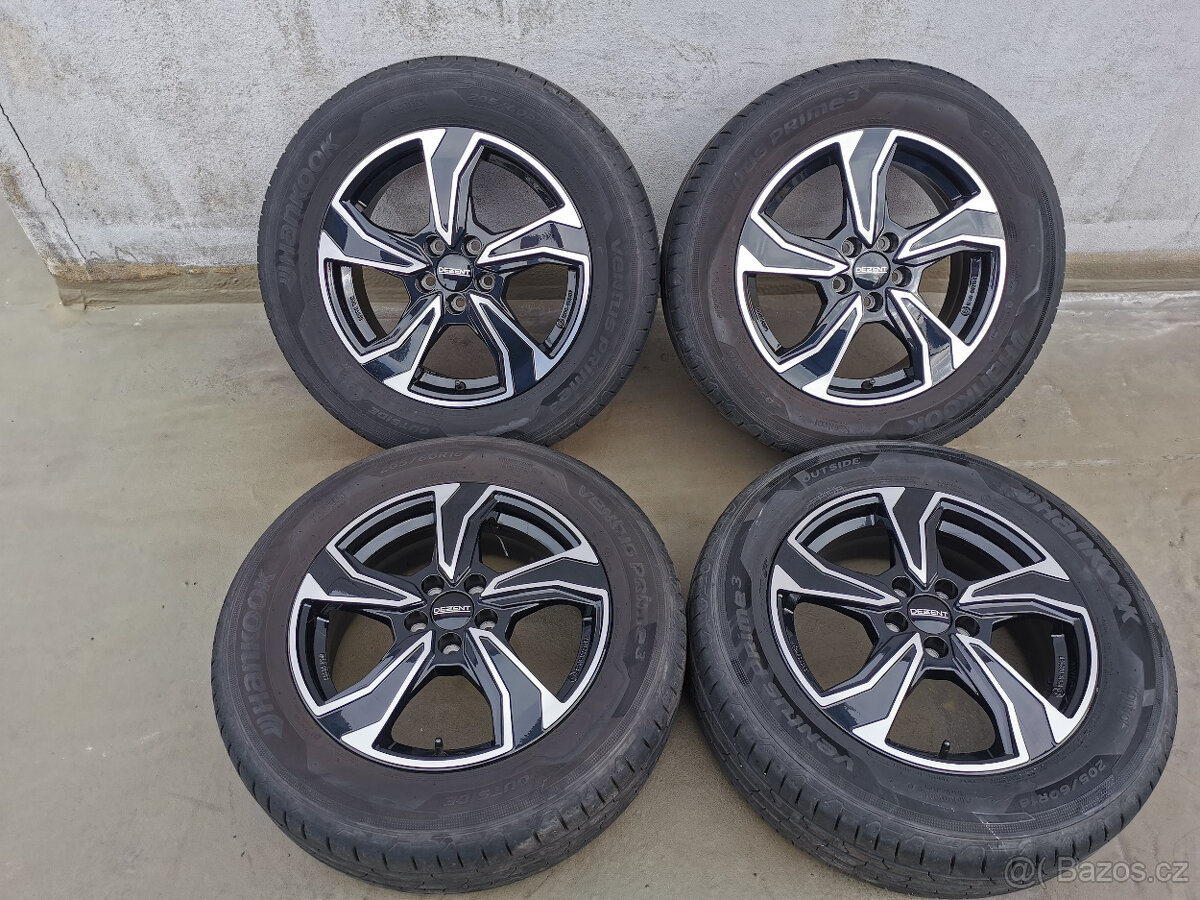 205/60R16 letní alu kola 6x16 5x100 ET45 Karoq Arosa
