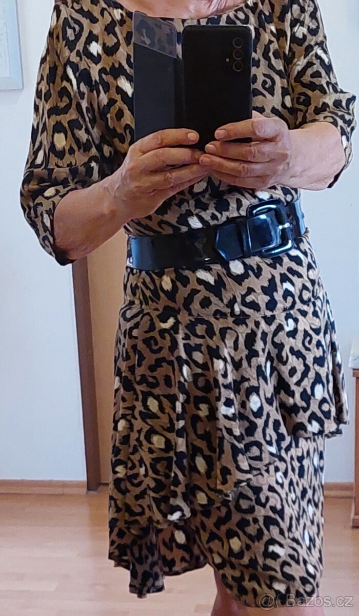 Šaty leopard,vel.M