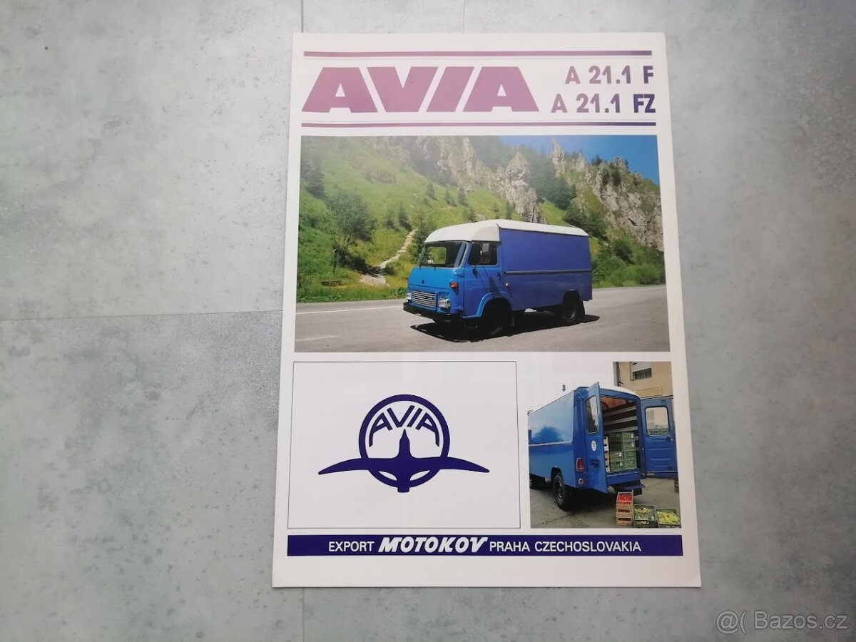 Prospekt Avia A21.1 Furgon F FZ - doprava v ceně