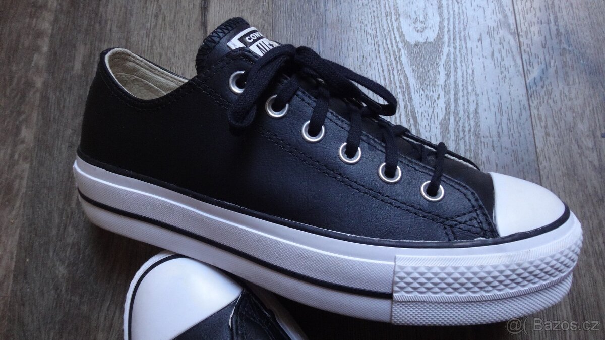 Kožené Converse na platformě v.40 - top stav