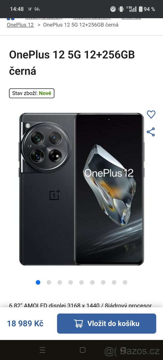 Oneplus 12 12.256 Black a oneplus watch 2 Black