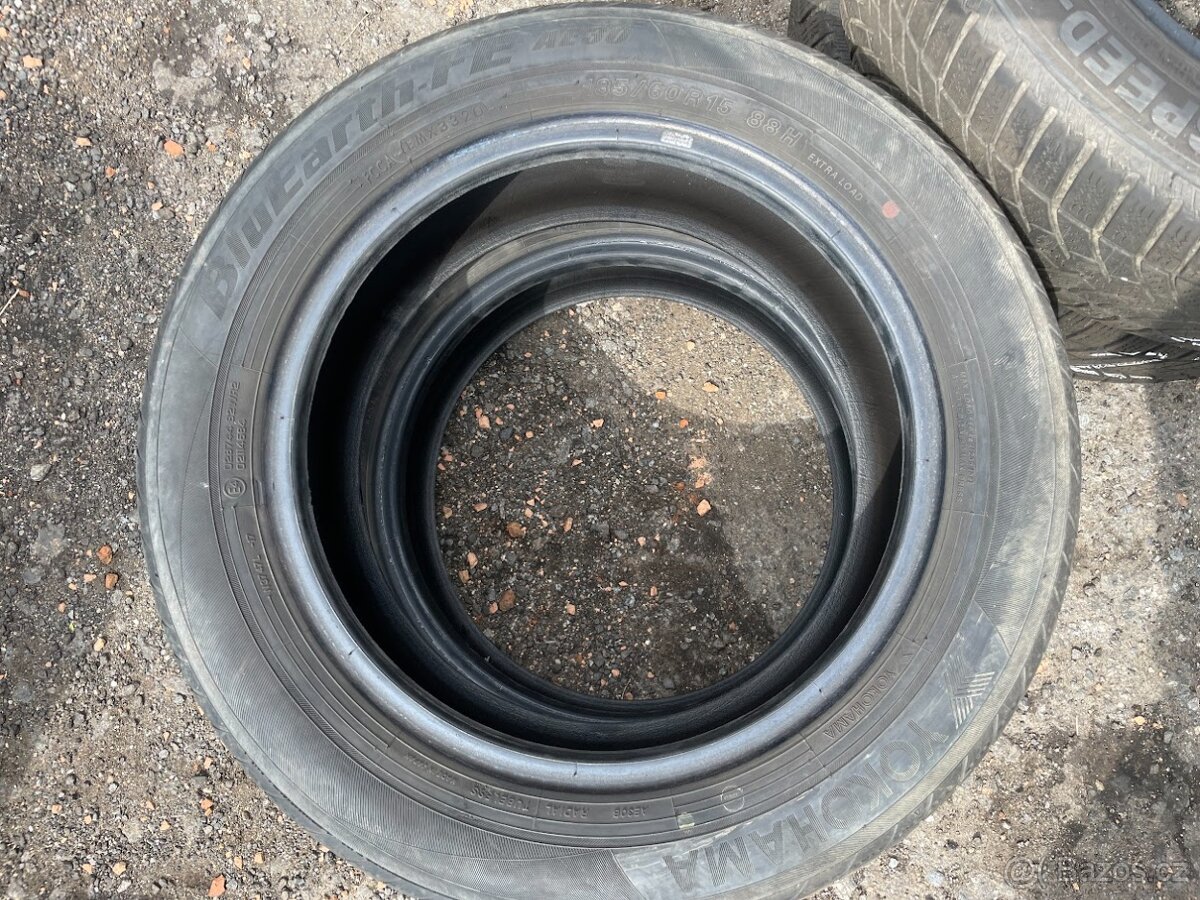 Prodám pneumatiky YOKOHAMA 185/60 R 15