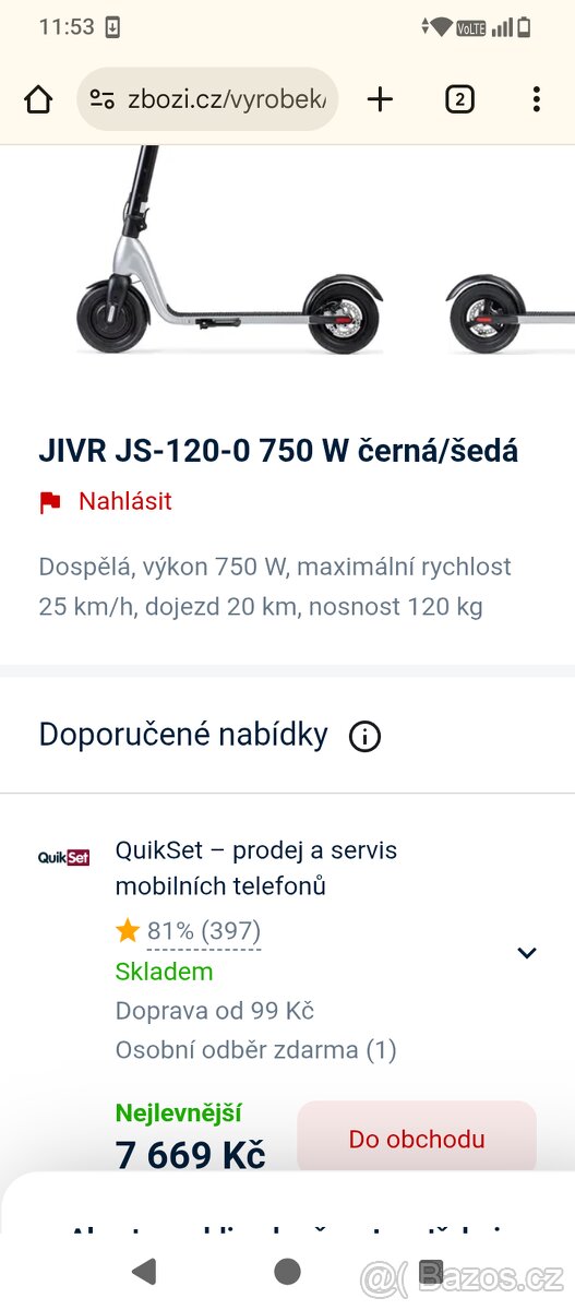 Elektro koloběžka