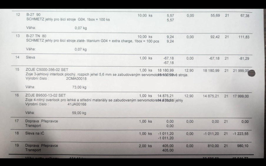 šicí stroje Zoje - overlock a interlock
