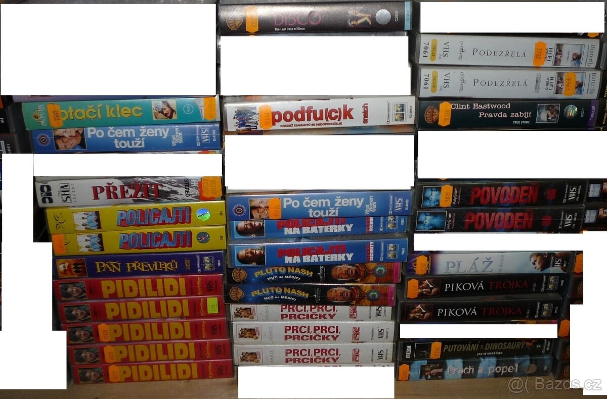 VHS videokazety prodám.,.,. -