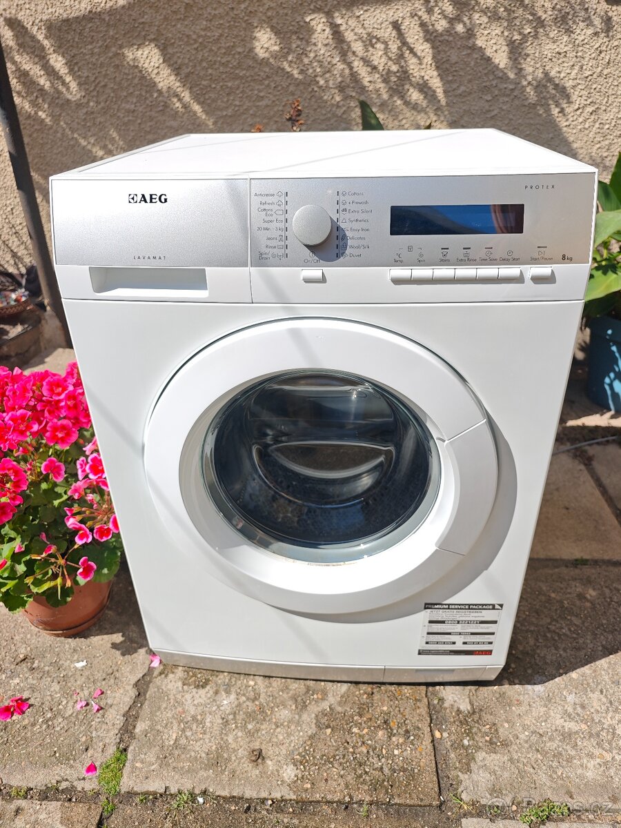 AEG parní A+++, 8kg, 1200ot.Fuzzy Logic,XXL otvor,