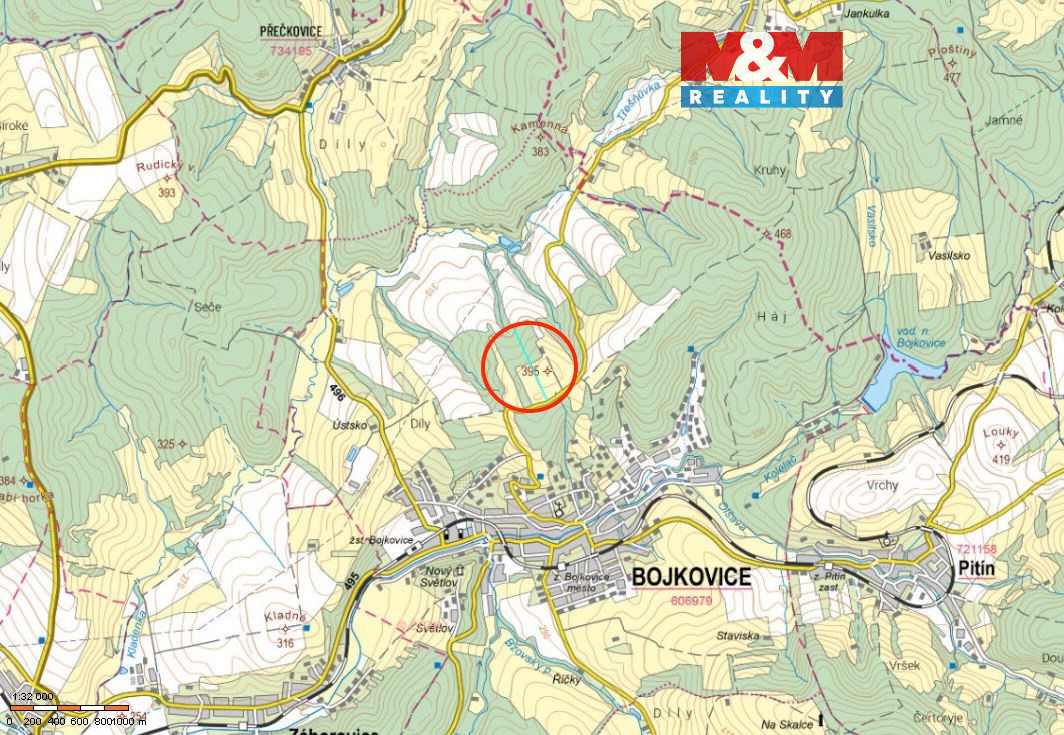 Prodej lesa, 8088 m², Bojkovice