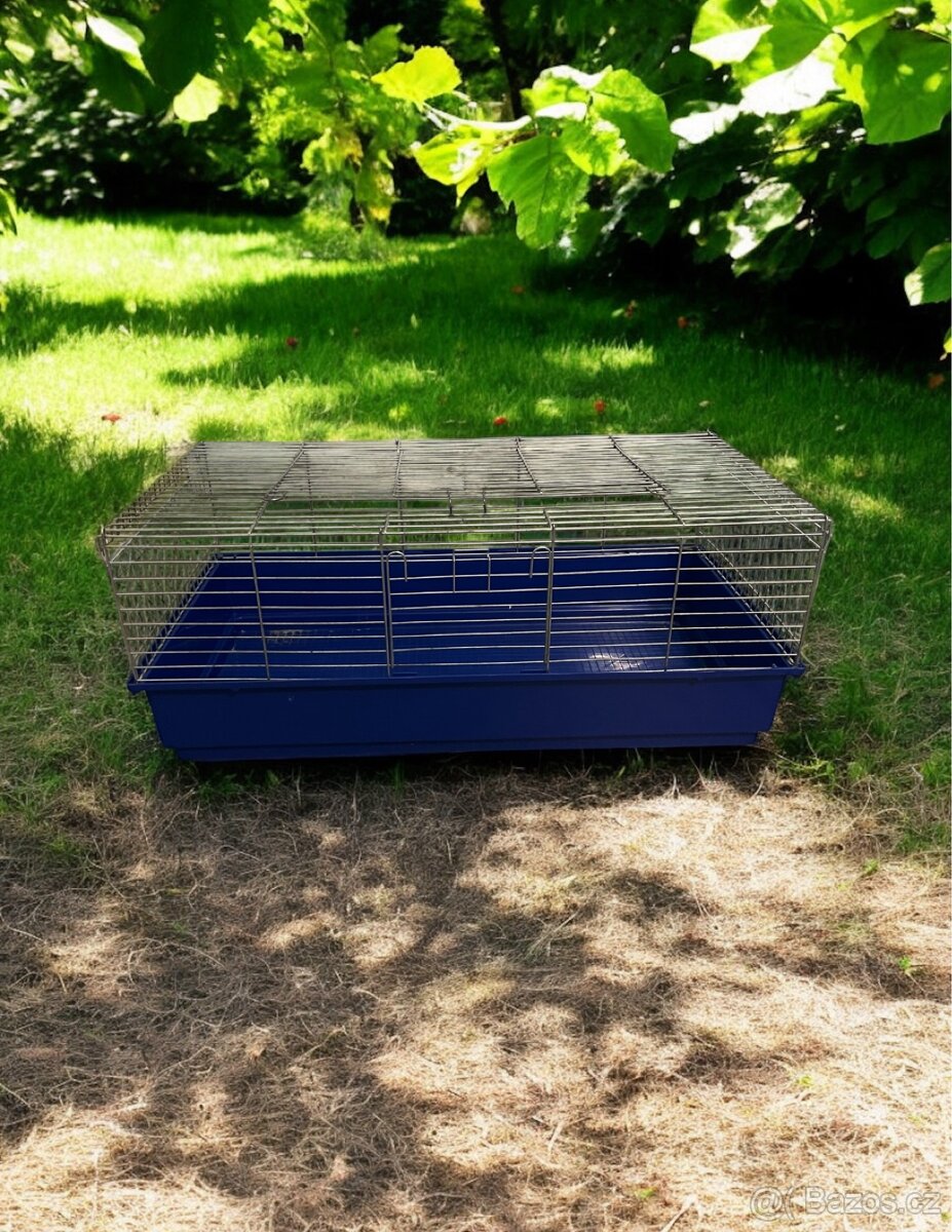 Modrá klec pro hlodavce 100x55x55cm