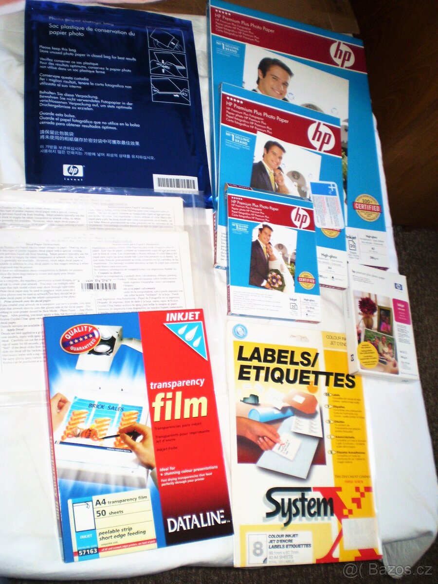 Kvalitní fotopapíry, folie a etikety do tiskáren