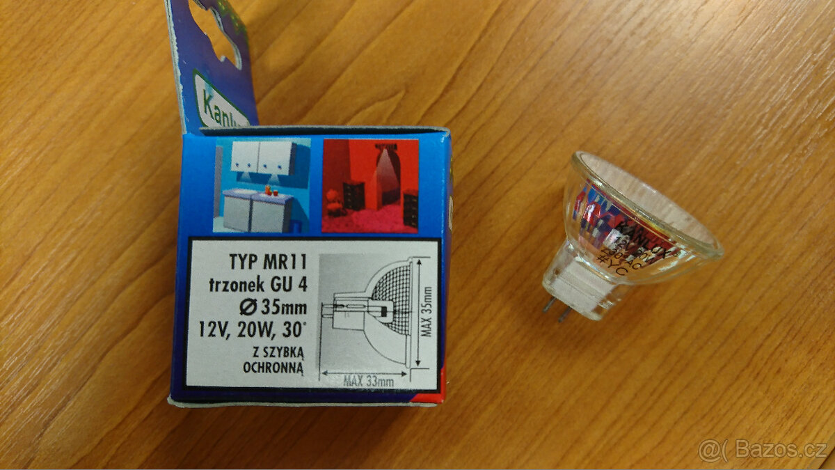 Halogenová žárovka MR11, patice GU4