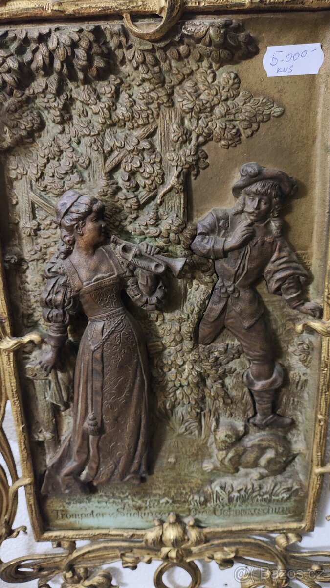 Kovové obrázky -2 ks