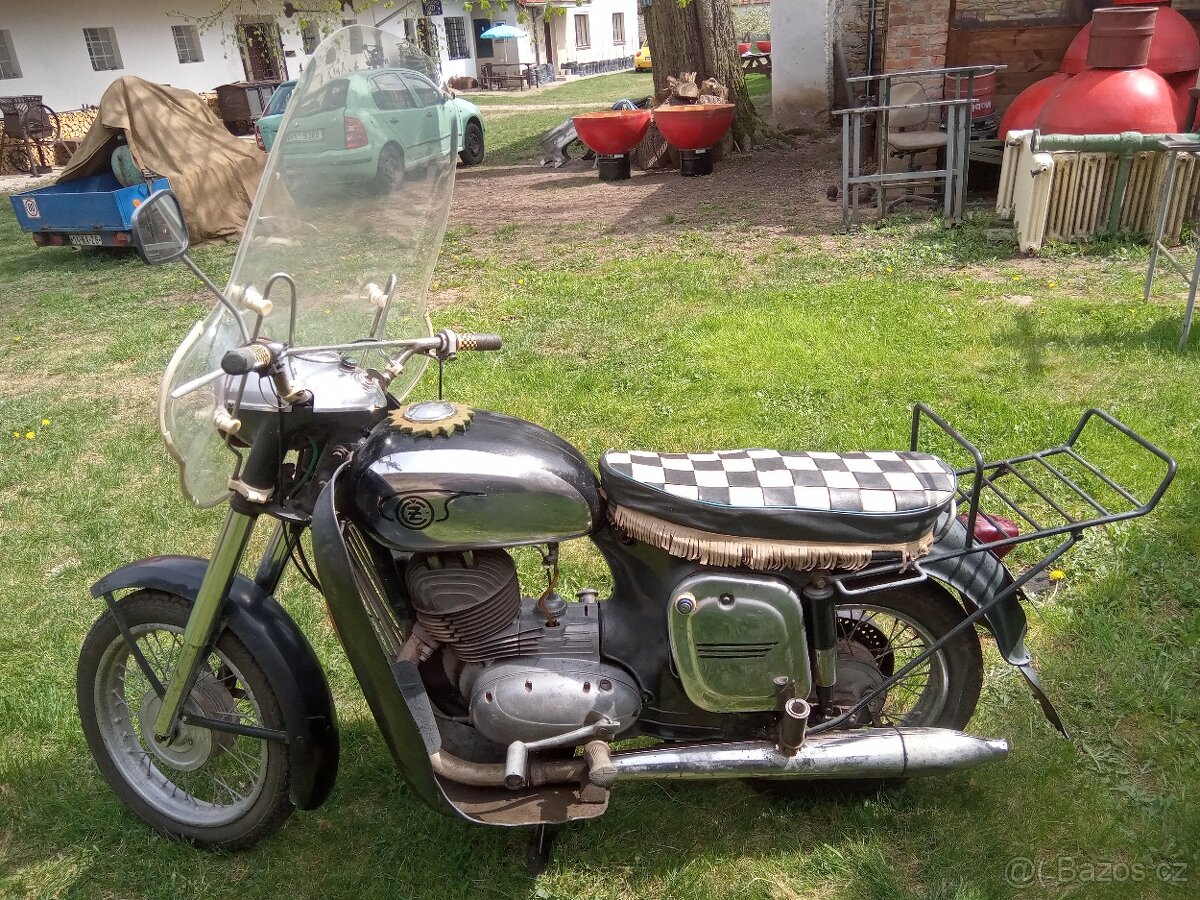 ČZ 250 typ 455 s platnými bílými doklady
