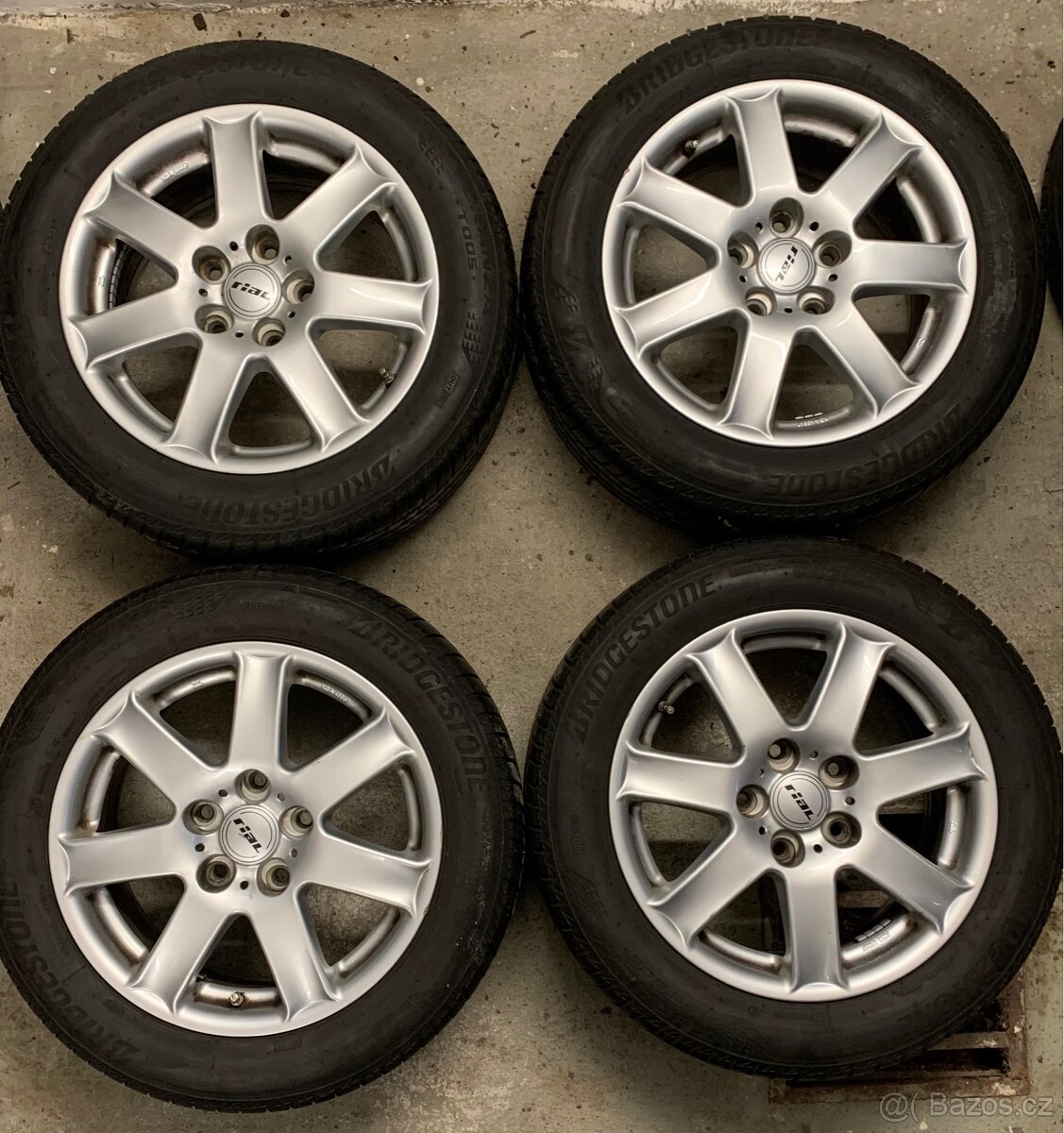 Alu kola 5x120, R16, letní 7,5mm