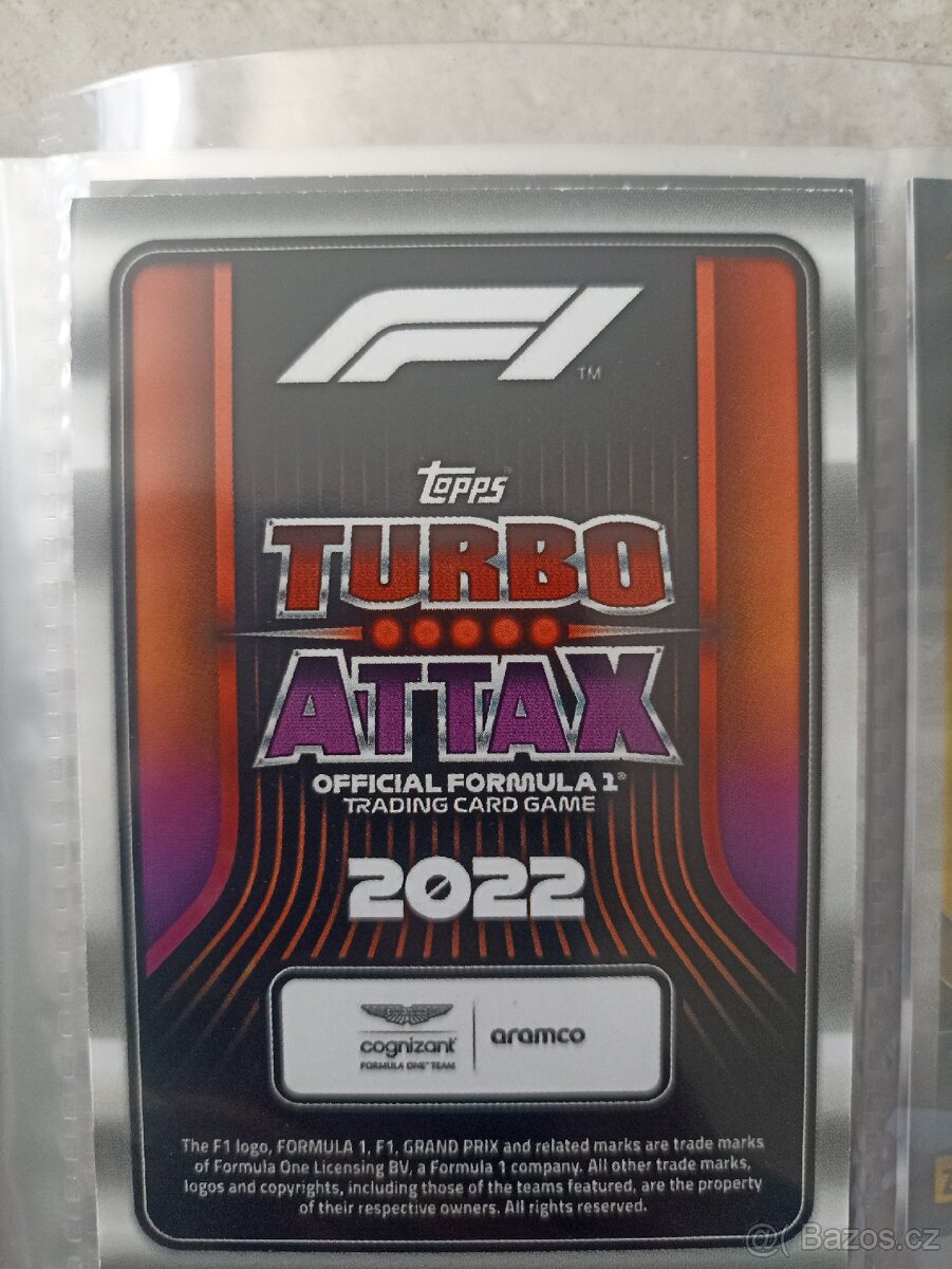 Kartičky F1 rok 2022