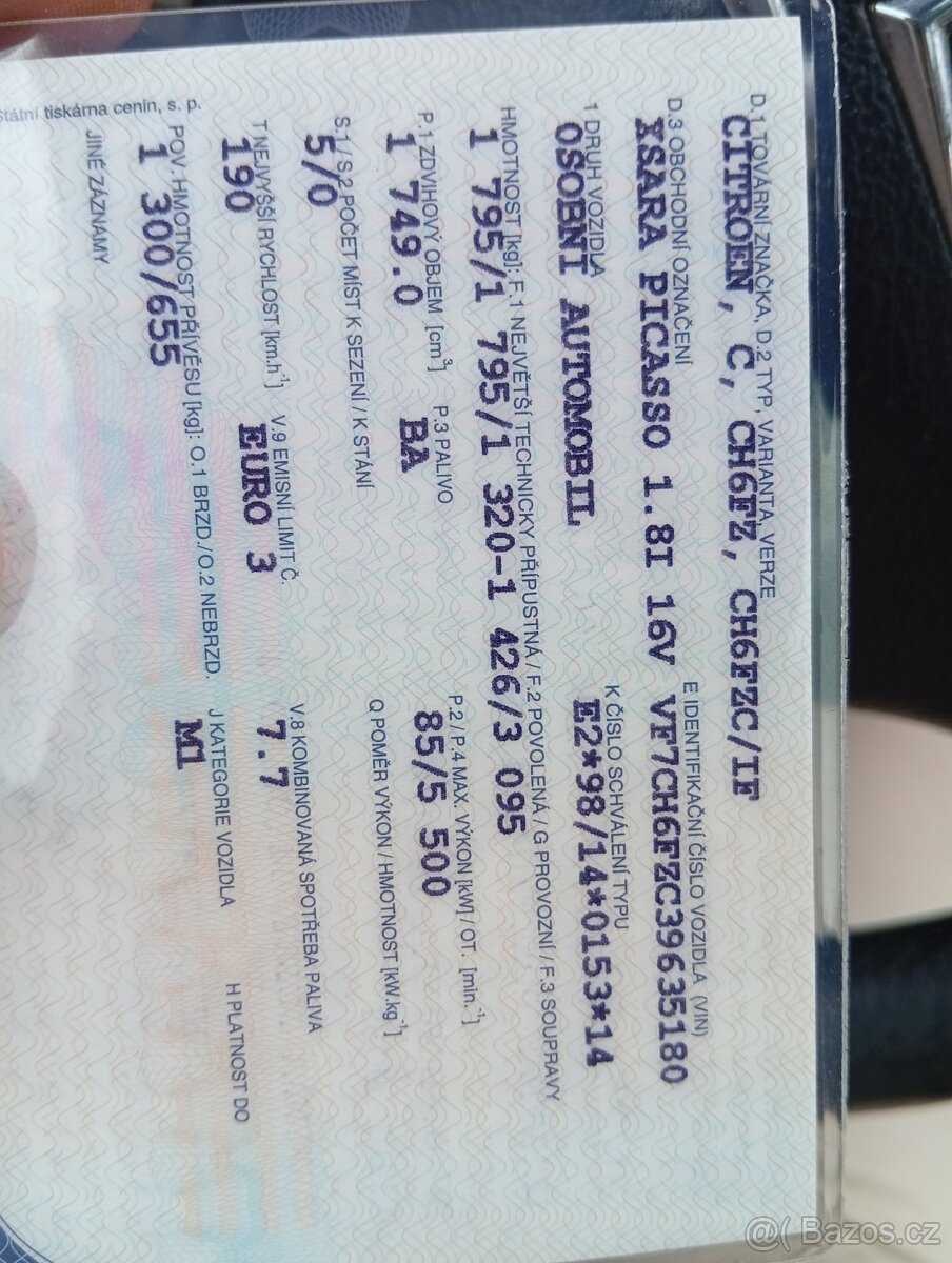 Prodám Auto Citroen Xsara Picasso