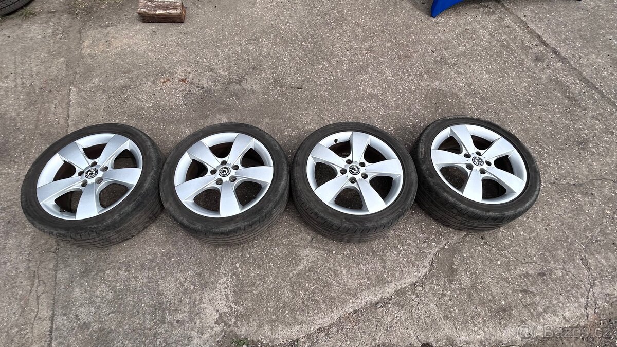 Elektrony 5x112 R 17 s letními gumami tel 731328873