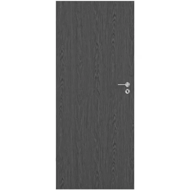 Dveře 80L antracit- plné, těžké MDF, -nové