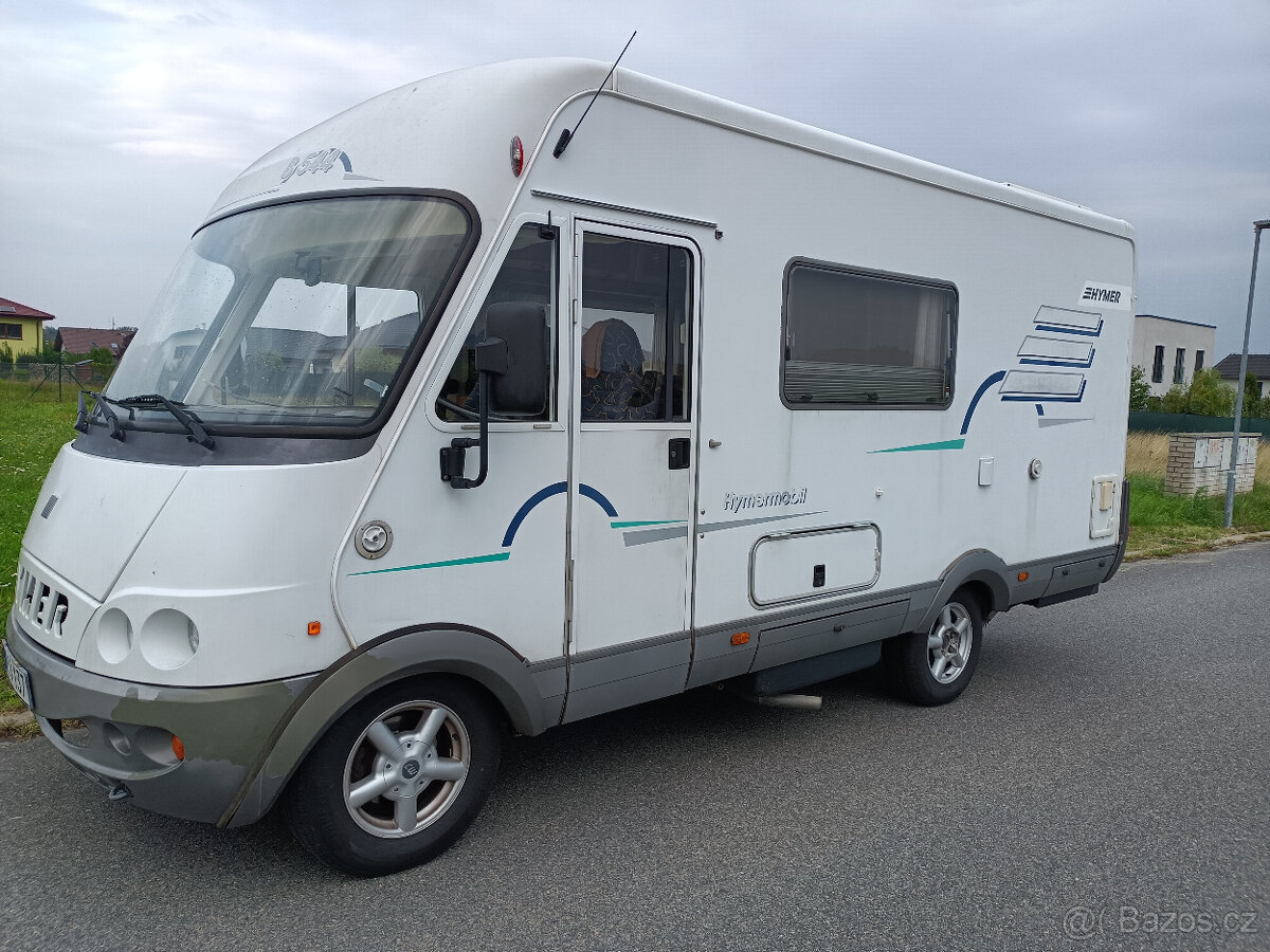 Hymer Fiat 2,8tdi rv2000 KLIMA serviska nosič na moto,6míst