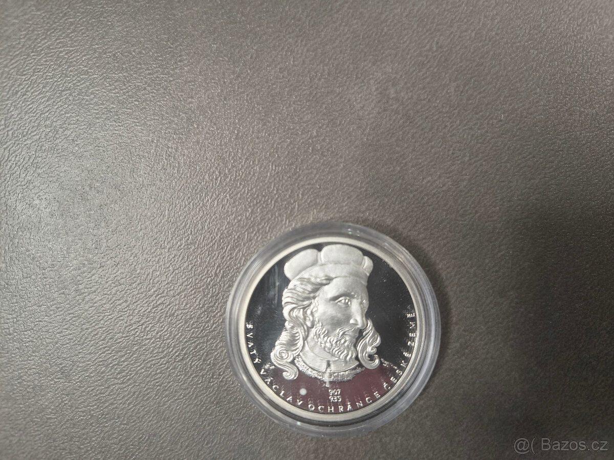 Investiční stříbrná medaile Svatý Václav r.2010
