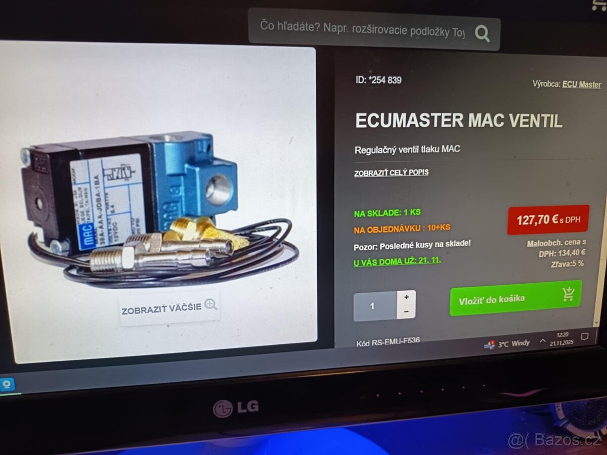 Ecumaster MAC ventil