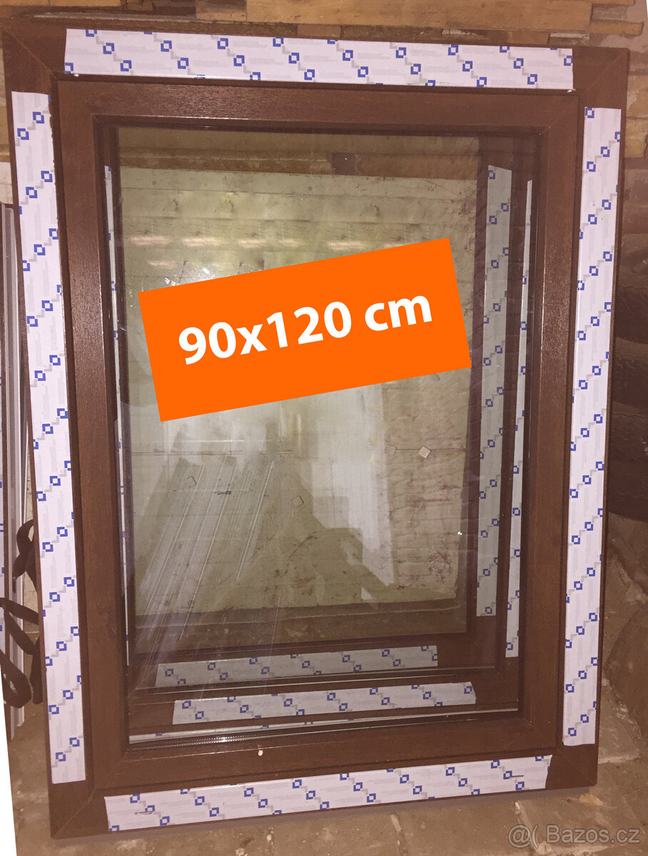 90x120 okno plastové